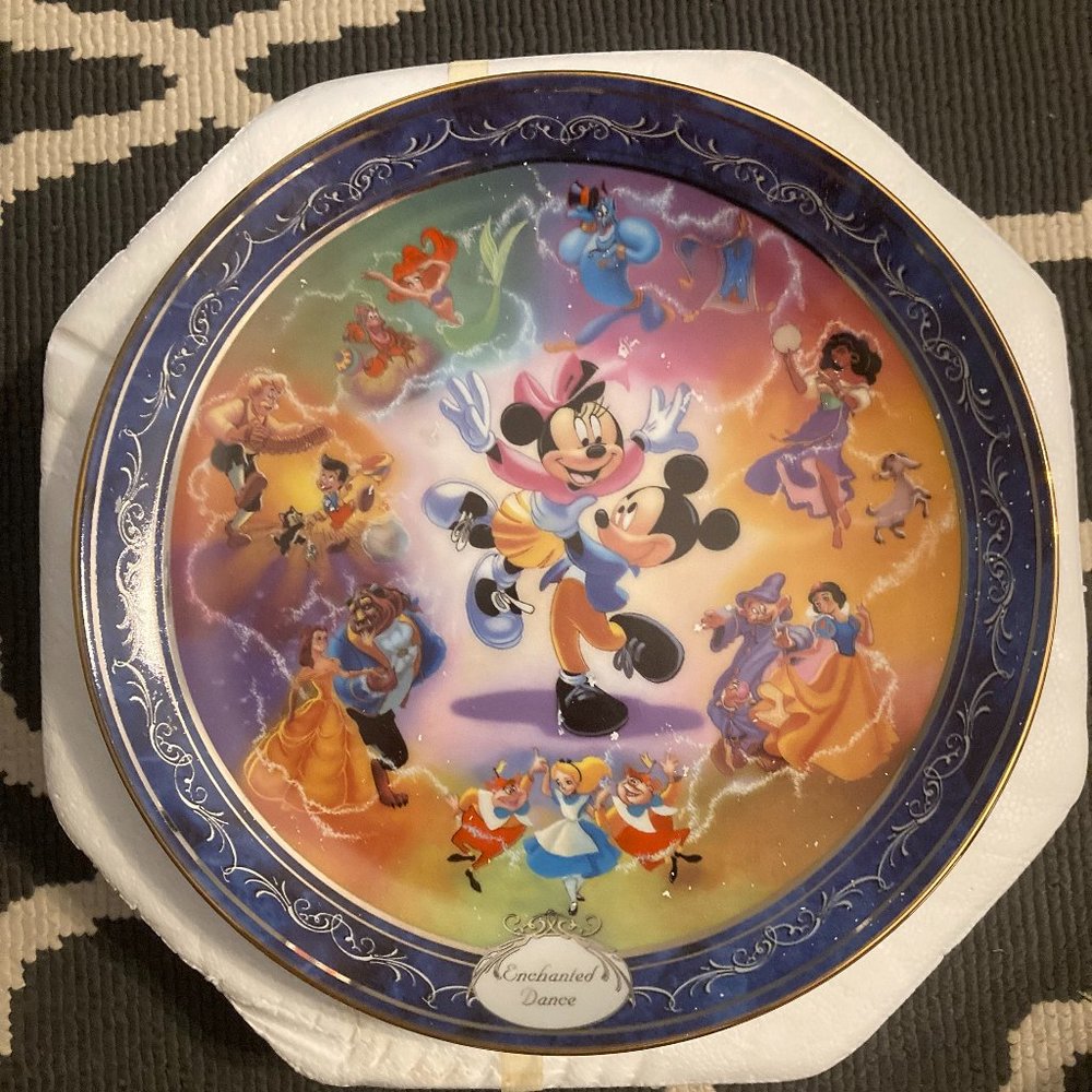 Disney Bradford Exchange Plate "Enchanted Dance"